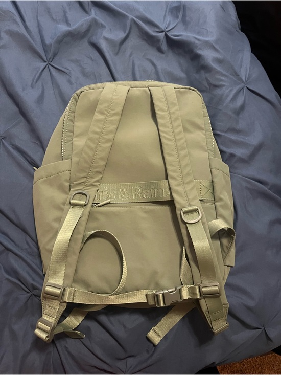 Iris & Rainbow Olive Full-Sized Backpack with Adjustable Straps main image 5